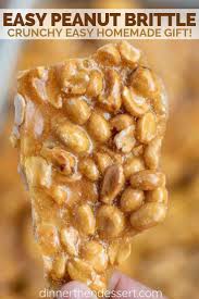 Peanut Brittle Is The Perfect Party Dessert Made With Butter Peanuts And Corn Syrup It S Sweet Crunch Peanut Brittle Peanut Brittle Recipe Brittle Recipes