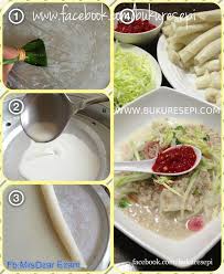 Com/bukuresepi bhn2 utk laksam tepung beras 3 cawan tepung gandung 1/2 cawan air suam 4 cawan * guna cawan yg sama utk sukatan cara2 1. Resepi Ummi Laksam Kelantan 5 6 Org Mkn Oleh Mrsdzar Ezani Kredit Buku Resepi Bhn2 Utk Laksam Tepung Beras 3 Cawan Tepung Gandung 1 2 Cawan Air Suam 4 Cawan Guna Cawan