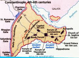 Map Of Constantinople Byzantine Empire Byzantine Empire Map Constantinople Map