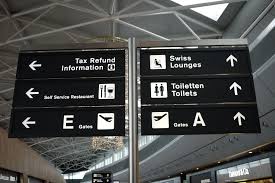 impressions from zurich airport wayfinding signage design wayfinding signage signage system