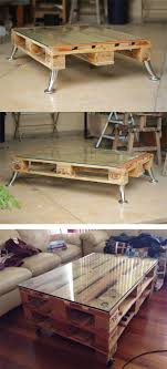 Couple Of Tables Made From Wooden Pallets Paletten Tisch Palettentisch Diy Palettenmobel