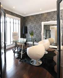 Black And White Home Office Design Pin By Miranda Wen On Home Decor Home Office Design Contemporary Home Office Modern Office Design