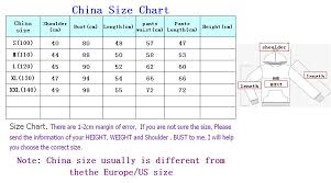 Clothing Size Conversion Chart China To Us