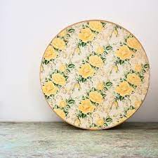Vintage Hat Box Yellow Roses Print 1940s Hat Storage Box For Etsy Vintage Hat Boxes Hats Vintage Hat Storage