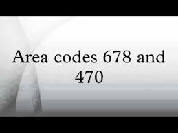 Maybe you would like to learn more about one of these? Area Codes 678 And 470 Youtube