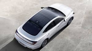 The 2021 hyundai sonata is a really good way to get attention while driving a family sedan. Hyundai Releases Car With Solar Panel Roof Bbc News