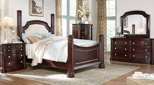 Dumont Cherry 5 Pc King Low Poster Bedroom 1899 99 Find Affordable King Bedroom Sets For Your Home That Wi King Bedroom Sets Canopy Bedroom Sets Bedroom Sets