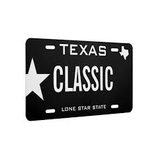 Create Your Own Custom Texas Classic License Plate Zazzle Com In 2020 Custom Front License Plates License Plate Vanity Plate