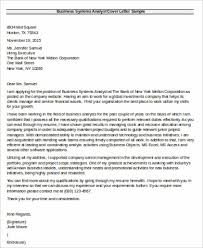 Free 7 Sample Business Analyst Cover Letter Templates In Ms Word Pdf