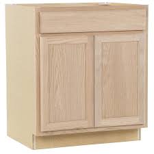 Project Source 30 In W X 35 In H X 23 75 In D Natural Unfinished Sink Base Stock Cabinet Lowes Com In 2020 Stock Cabinets Base Cabinets Stock Kitchen Cabinets