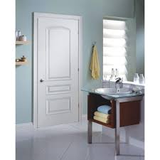 Masonite 24 In X 80 In Palazzo Treviso Smooth 3 Panel Round Top Solid Core Primed Composite Single Prehung Interior Door 11130 The Home Depot Prehung Interior Doors Doors Interior Interior