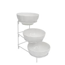 Maybe you would like to learn more about one of these? Rebrilliant 3 Tier Food Serving Bowl Metal Rack Wire Ceramic Salad Bowl Serving Rack Dessert Appetizer Candy Chip Dip Buffet Stand 3a1674b9c13b41fca5e8d60f9e3352be Wayfair