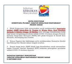 Hari ini, selasa, 11 mei 2021. Sabahfm Makluman Penutupan Pejabat Jabatan Kebajikan Facebook