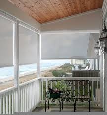 You do not have to roll your shade down completely; Bali Exterior Solar Shades Blindsgalore