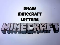 Select a style by clicking on it, and press the create button to update your text using your new selection. How To Draw Minecraft Letters Youtube