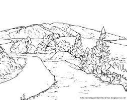 Untuk membuatnya perlu dibuat sketsa pemandangannya dulu supaya mudah. Download Cepat Bermacam Contoh Lukisan Pemandangan Untuk Mewarna Yang Menarik Dan Boleh Di Cetakkan Dengan Mudah Gambar Mewarna