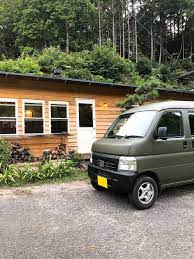ホンダ アクティをオリーブドラブで刷毛塗り全塗装 エブリィ アクティ 軽 自動車 キャンピングカー
