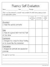 Fluency Self Evaluations Using Ipads With Free Rubric