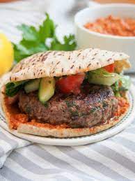 this lamb kofte burger is the perfect burger for when you want something that bit different not only are the flav lamb burger recipes lamb burgers lamb dishes