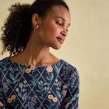 Joules Women's Harbour Printed Long Sleeved Top