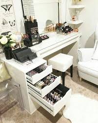 A freestanding table has a traditional, romantic look ideal for those seeking a less fitted finish, and, if positioned in front of a window, can make the most of soft natural light onto the face. Makeup Bedroom Dressing Table Ideas Novocom Top