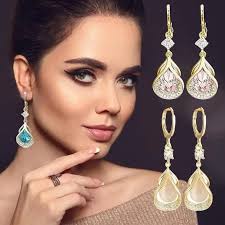 Crystal Magnetic Therapy fashion Earrings for