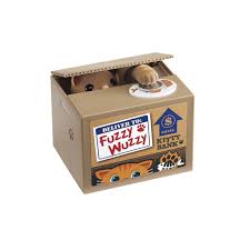 Watch us get into a singing cat: Leading Edge Animated Cat Coin Bank Fuzzy Wuzzy Mechanical Kitty Piggy Bank Cat Snatches Coin Walmart Com Walmart Com