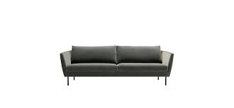 Velourstoff rot;taschenfederkern im klassiches sofa contur caserta in leder grau. Chices Einzelsofa Contur Parenti Mobel Corleis