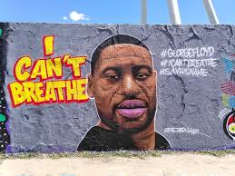 Black George Statue and a Saint Sava Monastery in the Back Stock Photo