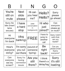 Lame excuses for not fixing your pet. Teams Bingo Card