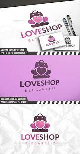 Shopping Love Logo Love Logo Gift Voucher Design Voucher Design