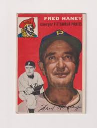 FRED HANEY 1954 TOPPS BASEBALL VINTAGE ROOKIE CARD #75 PITTSBURGH PIRATES  RARE