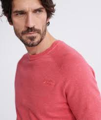 Hombre Jersey de algodón de la colección Orange Label en grindle rosa ancona 