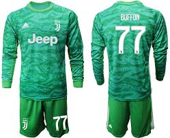 Juventus jersey 2020/21 away football/soccer long sleeve jersey with shorts new shirt topqualitysport. 2019 20 Juventus 77 Buffon Green Long Sleeve Goalkeeper Soccer Jersey