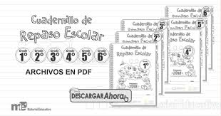 Contiene entretenidas y variadas actividades que te permitirán repasar y ejercitar los contenidos de tu libro de. Cuadernillo De Repaso Escolar 1 Al 6 Primaria Contiene Las Materias Espanol Mat Tecnicas De Ensenanza Aprendizaje Cuaderno De Lectura Lecciones De Lectura