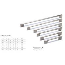 zinc alloy strip handle cabinet handles