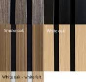 Insonorizzanti per pareti 100x60x2,2cm. Black Oak