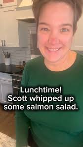 SALMON SALAD by SCOTT, #redshedacres #salmonsalad #salad #lunch #leftovers 