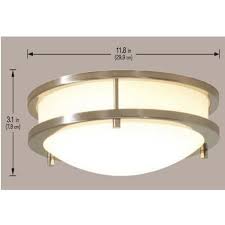 While you can use this kind of lighting for a this lighting consists of a track that mounts to the ceiling with light fixtures hanging from the track. Hampton Bay Flaxmere 11 8 In Brushed Nickel Led Flush Mount Ceiling Light With Frosted White Glass Shade Hb1023c 35 The Home Depot Ceiling Lights Led Ceiling Light Fixtures Flush Mount Ceiling Lights