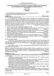75 00 67 50 lei (10%. Titularizare Istorie 2021 Subiectul Model Sursa Edu Ro Materiale De Istorie
