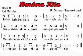 Lagu dari pulau dan benua terdapat di album worship christmas (yesus raja damai) dari pulau dan benua terdengar selalu t'rus lagu pujian semua bagi nama. Lirik Lagu Dan Not Angka Bendera Kita Ciptaan R Dirman Sasmokoadi Lengkap Dengan Video Lirik Halaman All Sriwijaya Post
