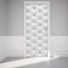 Sticker Porte Capitonnee Chesterfield Blanc 204 X 83 Cm Stickers Chambre Ado Fille Ambiance Sticker Porte De Chambre Deco Porte Porte Capitonnee