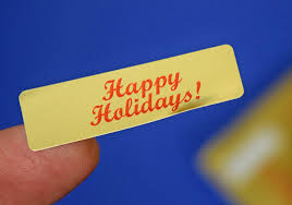 Sending a holiday card renews connections and weaves one more memory into the pattern. Happy Holidays 400 Gold Foil Label Stickers Hhg