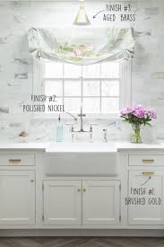 Caitlin Wilson House Beautiful Kitchens Polished Nickel Faucet Gold Kitchen Hardware