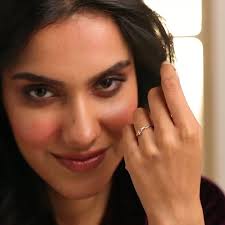 Glittery Fern Diamond Ring