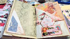 Junk Journal Fun With Triangles In Junk Journals Pretty Pages Ep 11 Tutorial The Paper Outpost Youtube Handmade Journals Book Crafts Junk Journal