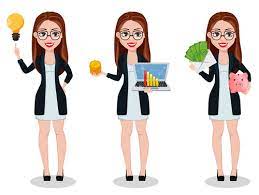 Our vector illustration will suit extremely well business, management, lawyer and accounting related projects both for web and. Business Woman Cartoon Character Vector Free Download