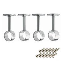Or i wouldn't be here asking this question. Haoun Bracket For Curtain Rod 4 Set Ceiling Mount Bracket Closet Rod Brackets Stainless Steel Wardrobe Rod Bracket Wall Mounted Buy Online In Antigua And Barbuda At Desertcart 66634987