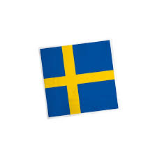 Die flagge schwedens orientiert sich in ihrer form an der dänischen flagge, dem dannebrog (siehe auch liste von flaggen mit skandinavischem kreuz). Party Servietten Schweden Flagge 2 99