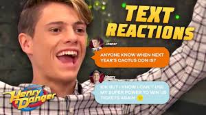 Her character, patina, is finally able to leave the house, thanks to kid danger! The Henry Danger Team Text About Their Favorite Scenes Henry Danger Youtube